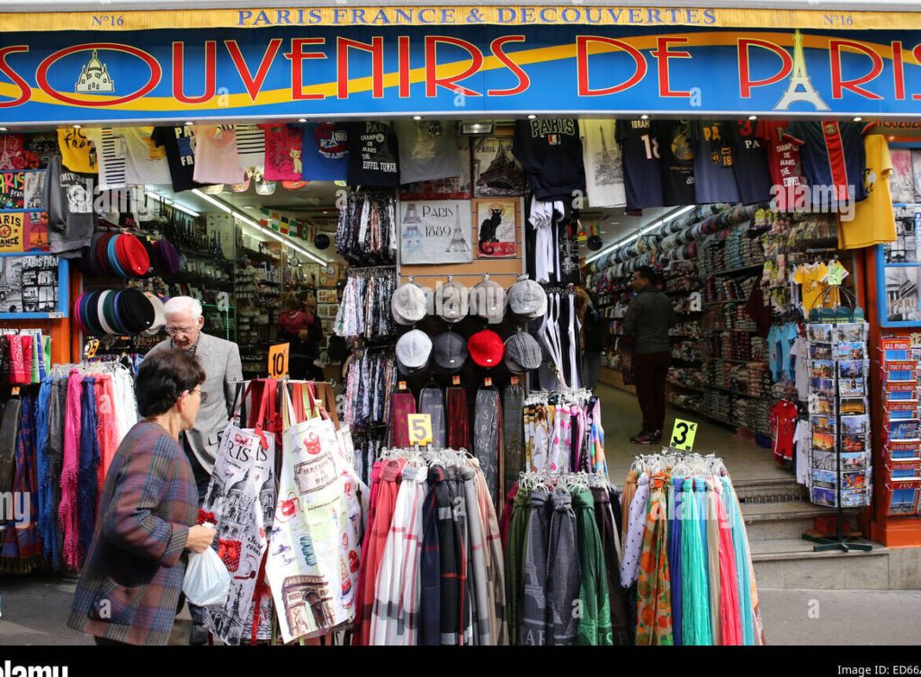 Boutique de souvenirs à Paris : Souvenirs de la Ville Lumière
