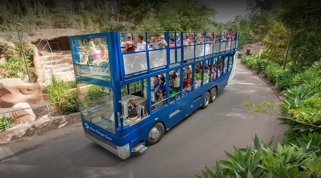 Bus touristique du zoo de San Diego