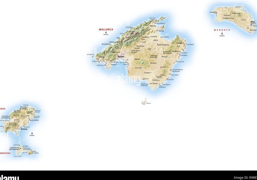 Les Baléares et leur carte : découvrez l&rsquo;archipel méditerranéen en détail