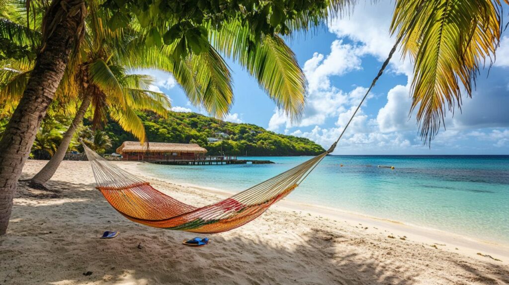 plages martinique hamac et palmiers