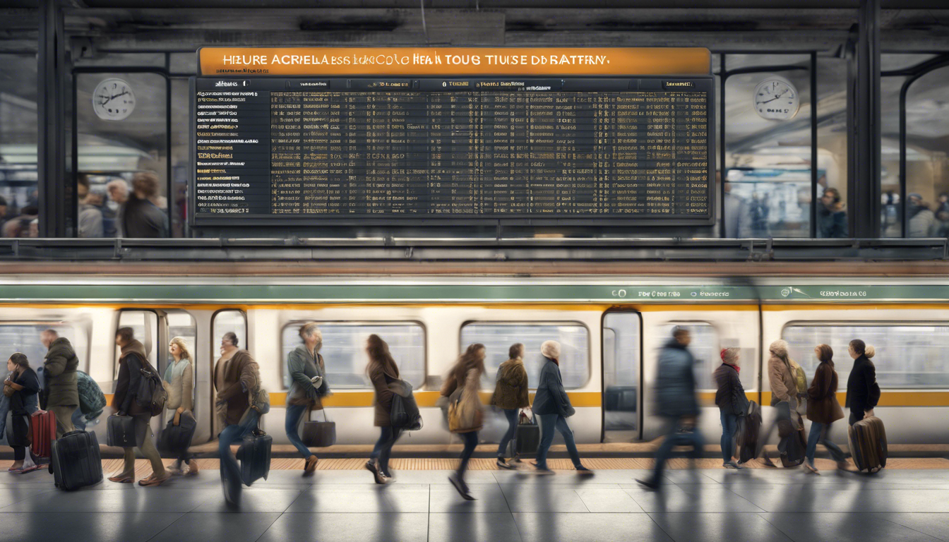 découvrez tout ce que vous devez savoir sur l'heure d'arrivée des trains. informez-vous sur les horaires, les retards possibles et les conseils pratiques pour optimiser vos trajets en train. ne manquez jamais votre départ grâce à nos informations à jour.