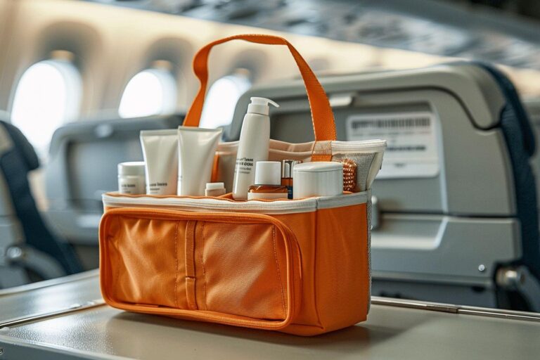 Quelle trousse de toilette dans l&rsquo;avion en soute ?