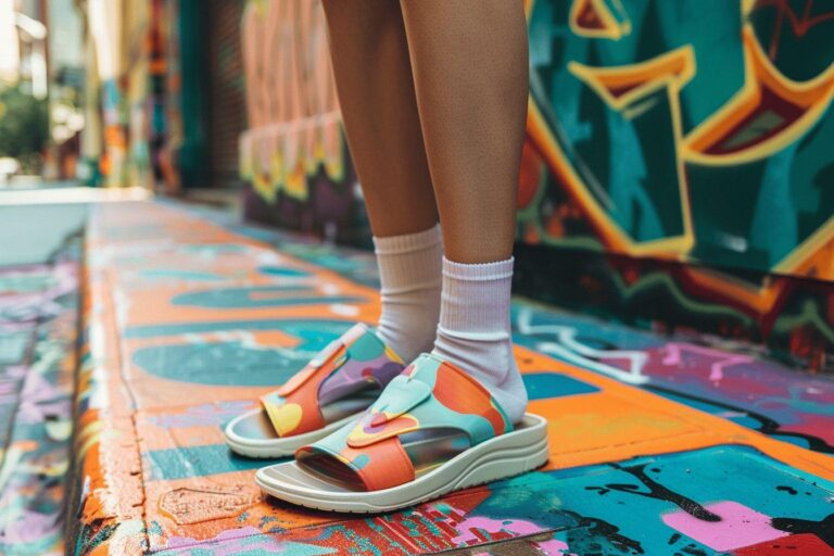 Qui a lancé la mode des claquettes chaussettes ?