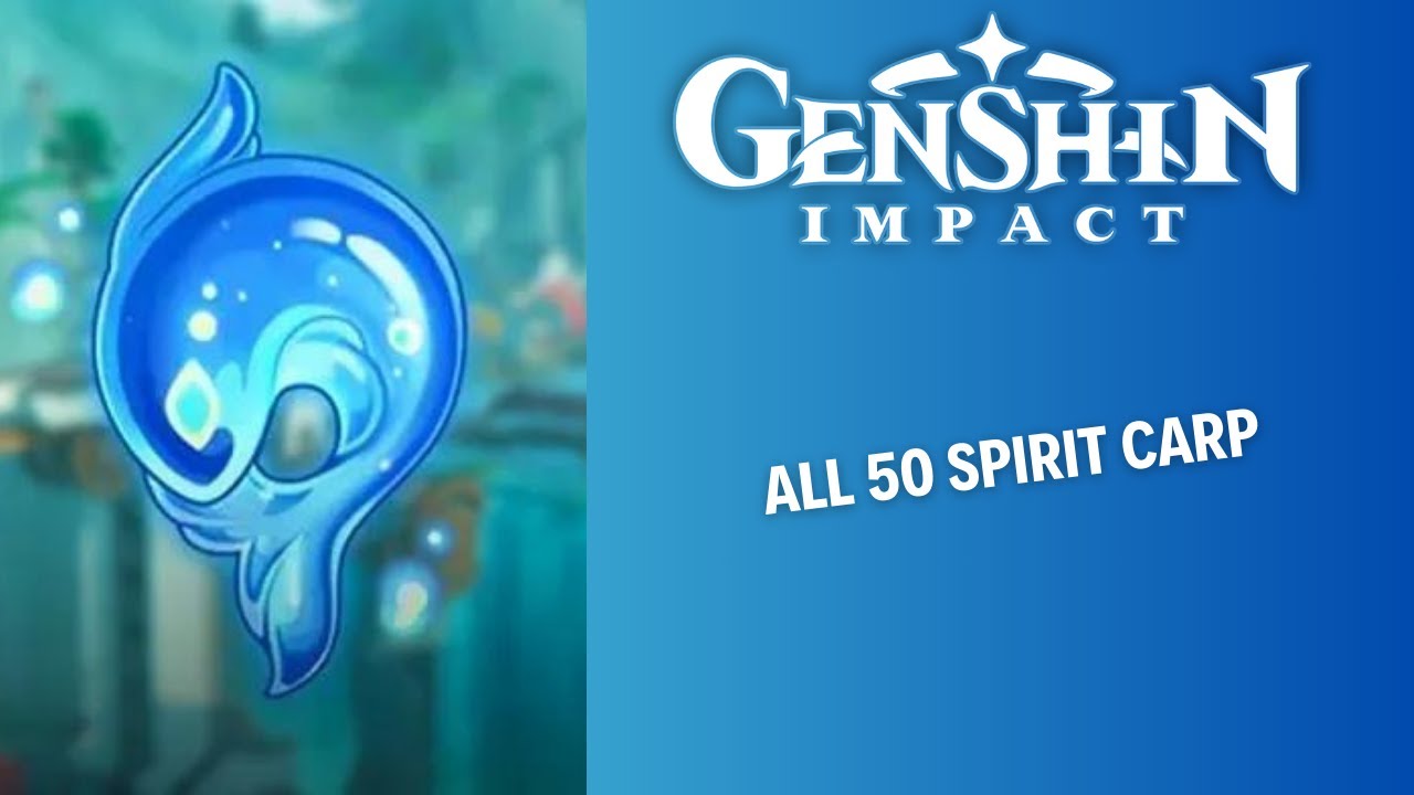 Emplacements des carpes spirituelles dans Genshin Impact
