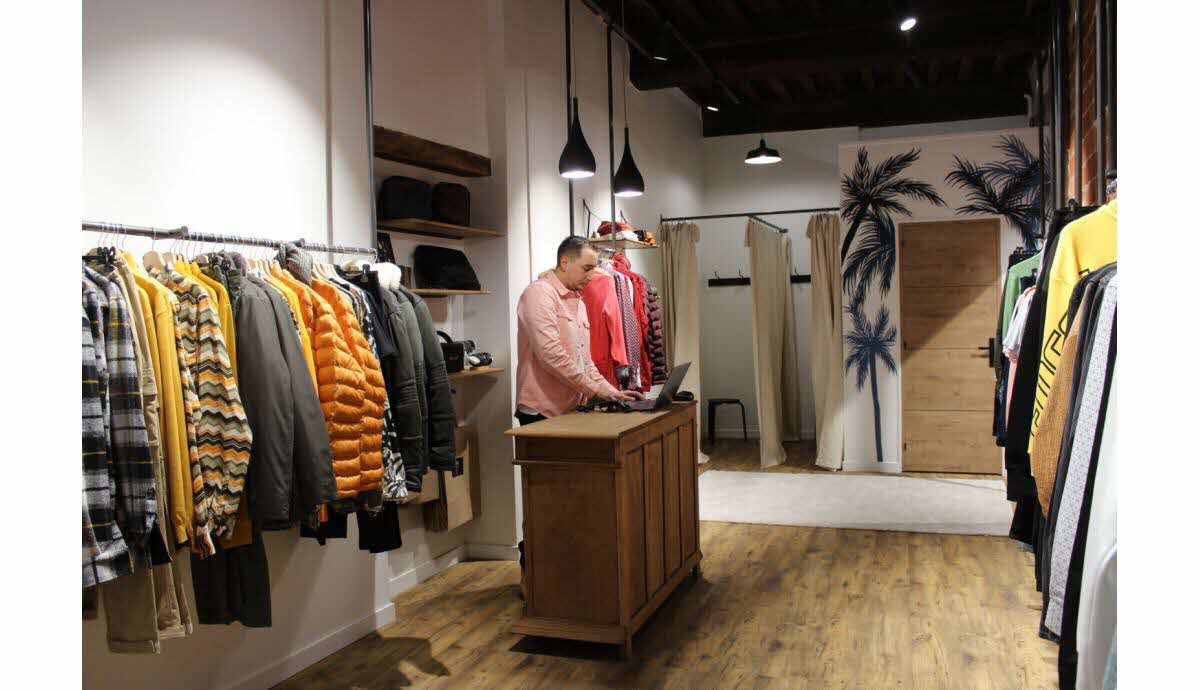 Image stylée boutique mode homme
