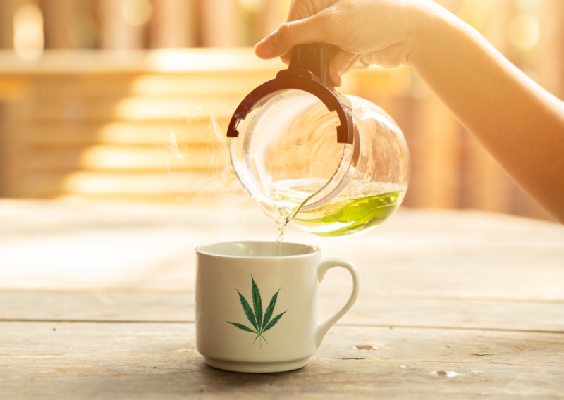 préparation tisane CBD