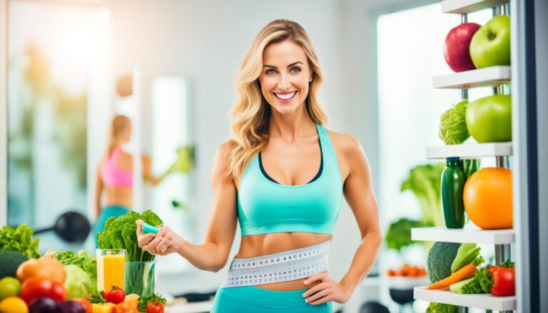 Femme souriante appréciant une alimentation saine pour une perte de poids douce et efficace