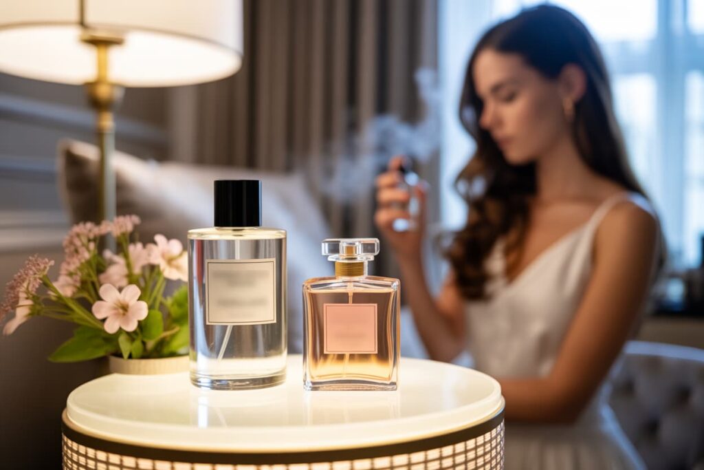 Tableau d’équivalence des parfums La Maison des Essences présentant les correspondances avec grandes marques